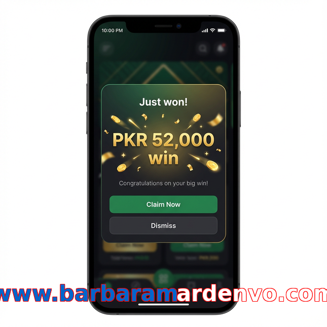 Main screen of Www.barbaramardenvo.com win page for PK players